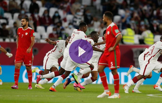 المنتخب-القطري-يفوز-على-عمان-ويبلغ-ربع-النهائي