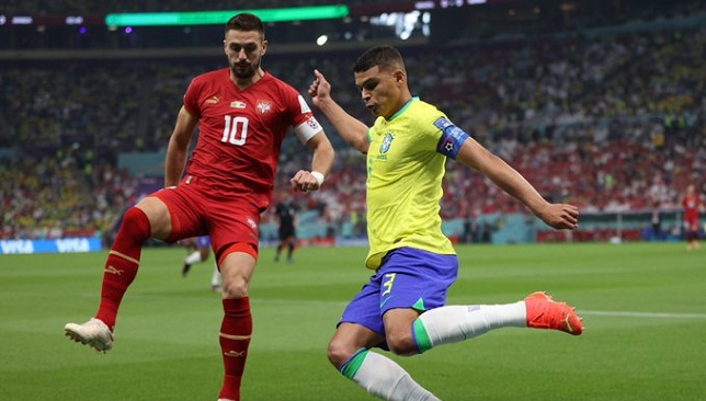 تياجو-سيلفا-ينفرد-برقم-فريد-مع-البرازيل-في-كأس-العالم